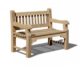 Promenade Teak Heavy Duty Garden Bench - 1.2m