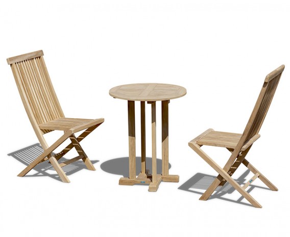 Sissinghurst 2 Seater Set, Round 60cm Table with 2 Newhaven Chairs