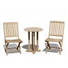 Sissinghurst 2 Seater Set, Round 60cm Table with 2 Palma Chairs