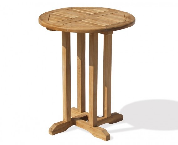 Sissinghurst 60cm Round Table and 2 Monaco Stacking Chairs