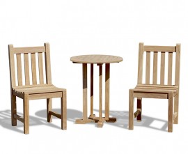 Sissinghurst 2 Seater Set, 60cm Round Table and York Chairs