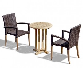 Rattan and Teak Garden Set - Java Brown