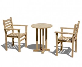 Teak 2 Seater Garden Dining Set