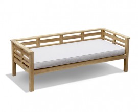 2m Teak Garden Daybed with Cushion