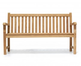 King Charles III Coronation Bench, Teak - York