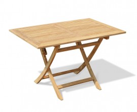 Folding teak wood table