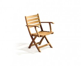 Folding wood garden chair