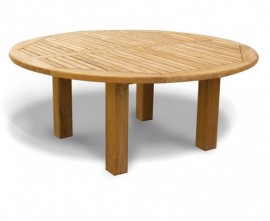 Chunky wood garden table