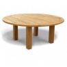 Chunky wood garden table