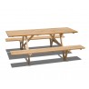 Teak Wheelchair Accessible Picnic Table - 2.2m