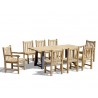 Blackrock 2m Trestle Table Dining Set with 6 York Chairs