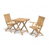 Palma 2 Seater Wooden Folding Set