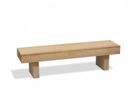 Woodland Teak Garden Backless Bench - 1.8m