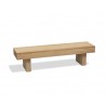 Woodland Teak Garden Backless Bench - 1.8m