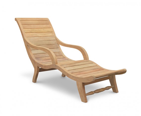 Monte Carlo Sun Lounger - Reclaimed Teak