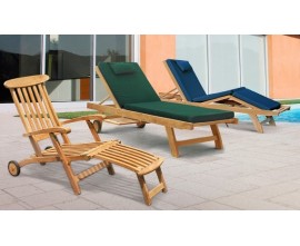 Teak Sun Lounger UK | Teak Garden Lounger UK | Solid Teak Sun Lounger