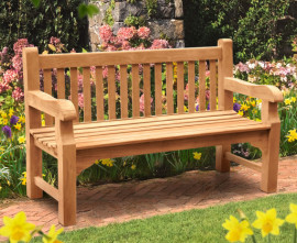 Park Benches | Curved Garden Benches | Chunky Garden Benches 