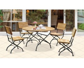 Teak Garden Table and 4 Chairs Sets | Outdoor Teak Table and 4 Chairs