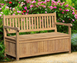 Garden Storage Benches | Wooden Storage Benches | Teak Garden Benches 
