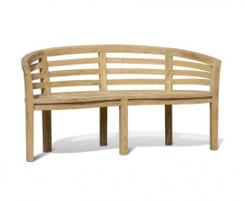 Banana Benches | Teak Garden Benches | Modern Garden Benches 