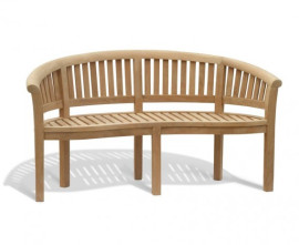 Curved Benches | Banana Benches | Teak Garden Benches 