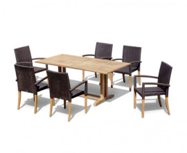 Garden Table and Chairs | Table and Benches Set | Teak Garden Sets