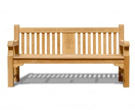 Teak Coronation Benches | Commemorative Plaques