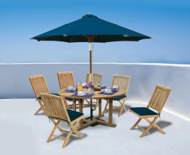 Outdoor Dining Sets | Teak Garden Furniture | Wooden Side Chairs