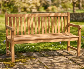 3 Seater Garden Benches | Solid Wood Benches | Outdoor Patio Benches